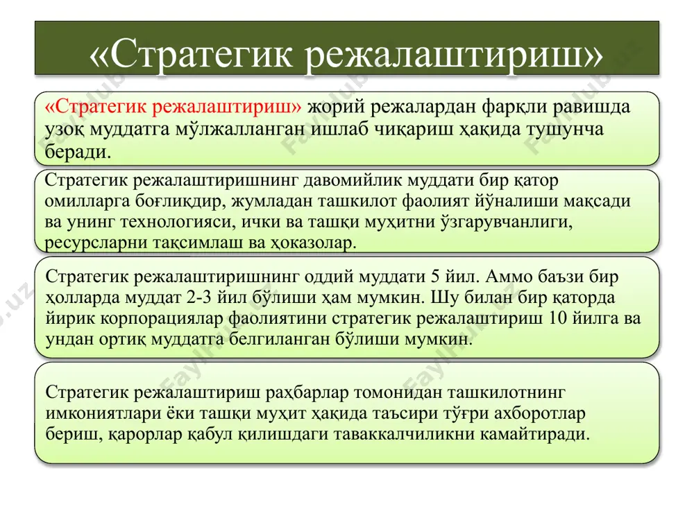 ддаги ишлаб объктларидаги асосий фондларнинг умумий қиймати илмий-техник жиҳозланганлик даражаси фрт- ити ва кблардаги асосий фондлар қиймати, шунингдек алоҳида олий ўқув юртларидагилар ҳам. ф- ҳудуддаги ишлаб чиқариш объектларининг асосий фондлари қиймати. тажриба синов қувватлари билан таъминланганлик; фоэ- тажриба синов корхоналарнинг асосий фондлари қиймати; фн- ити ва кб, оўю нинг асосийфондларининг қиймати 2021 йилда «обод қишлоқ» ва «обод маҳалла» давлат дастурларига бўлган босқичма-босқич ёндашув ва ижро тубдан ўзгарди. дастурлар доирасида 2021 йилда: ҳудудларда муҳандислик-коммуникация инфратузилмасини ривожлантиришга бўлган ёндашув тубдан ўзгарди, аҳолининг эҳтиёжлари кўпроқ инобатга олинадиган бўлди. хусусан, сўнгги йилларда илки марта 2 700 км. автомобиль йўллари ва 5,1 минг км. паст кучланишли электр тармоқ ларини қуриш ва капитал таъмирлашга давлат маблағлари йўналтирилди. image1.png image2.png image3.png image4.jpeg image5.jpeg image6.jpeg image7.jpeg image8.png image9.png image10.png image11.png image12.jpeg image13.png image14.jpeg image15.png image16.jpeg image17.png image18.png image19.png image20.png image21.png image22.jpeg image23.png image24.jpeg image25.png image26.jpeg image27.png image28.png image29.png