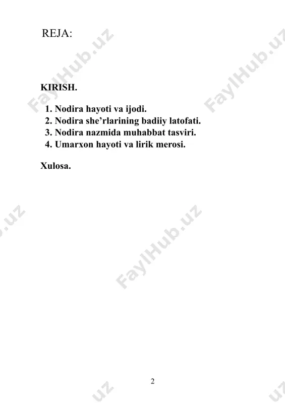 klari asarlarini qunt bilan mutolaa qildi, o’zining dilkash she’rlari bilan tanila boshladi. nodiraning she’riy qobiliyatini rivojlantirishda uning hayot yo’ldoshi amiriy taxallusi bilan mashhur bo’lgan umarxonning homiyligi ham adabiyotga sodiq bo’lgani holda sharq klassiklari asarlarini qunt bilan mutolaa qildi, o’zining dilkash she’rlari bilan tanila boshladi. adabiyotga sodiq bo’lgani holda sharq klassiklari asarlarini qunt bilan mutolaa qildi, o’zining dilkash she’rlari bilan tanila boshladi. nodiraning she’riy qobiliyatini rivojlantirishda uning hayot yo’ldoshi amiriy taxallusi bilan mashhur bo’lgan umarxonning homiyligi ham sezilarli edi. shoiraning katta o’g’li muhammad alixon ham xon taxallusi bilan she’rlar yozadi. kichik o’g’li sulton mahmudxon esa donishmand bir shaxs bo’lib yetishadi. 1822-yili umarxon bevaqt vafot etadi. nodiraning 14 yashar o’g’li muhammad alixonni xon qilib ko’taradilar. lekin katta hududni o’z ichiga olgan davlatni o’n to’rt yashar bola idora qila olmasligini nazarda tutgan mohlaroyim mamlakat ma’suliyatini o’z hifziga oladi. nodira umarxon davrida rivojlanib borayotgan madaniy, adabiy hayotni quvvatlab, o’g’li muhammad alixonni mamlakatni tinch-totuv boshqarishga …