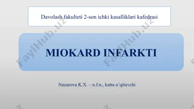 miokard infarkti — PPTX