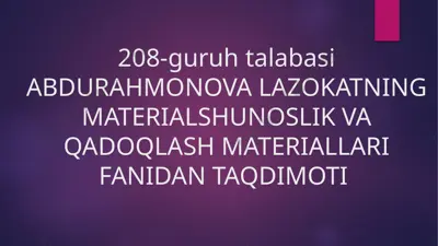 yumshoq va egiluvchan qadoqlash idishlari — PPTX