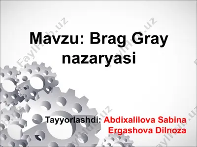 brag ger nazariyasi — PDF