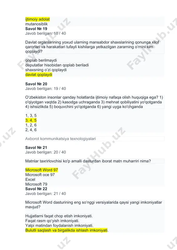 demo testi javoblari - Page 5