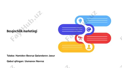 bosqinchilik marketingi — PPTX