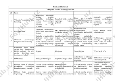 tibbiyotda axborot texnologiyalari fani — DOCX