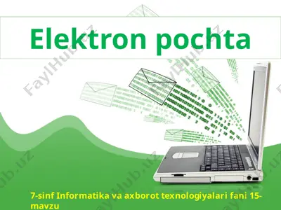 elektron pochta 7-sinf — PPTX