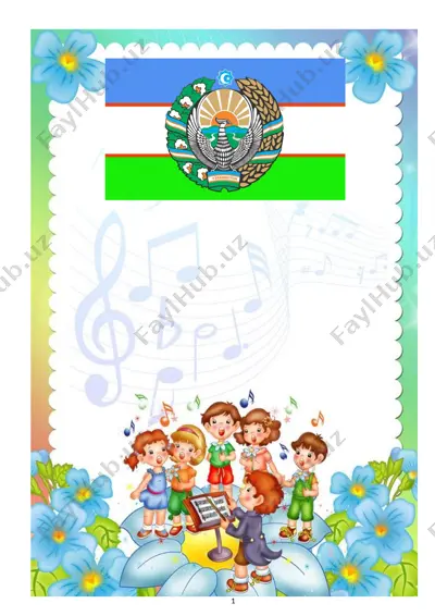 bo‘gcha hovlisi bayramona bezatilgan — DOCX