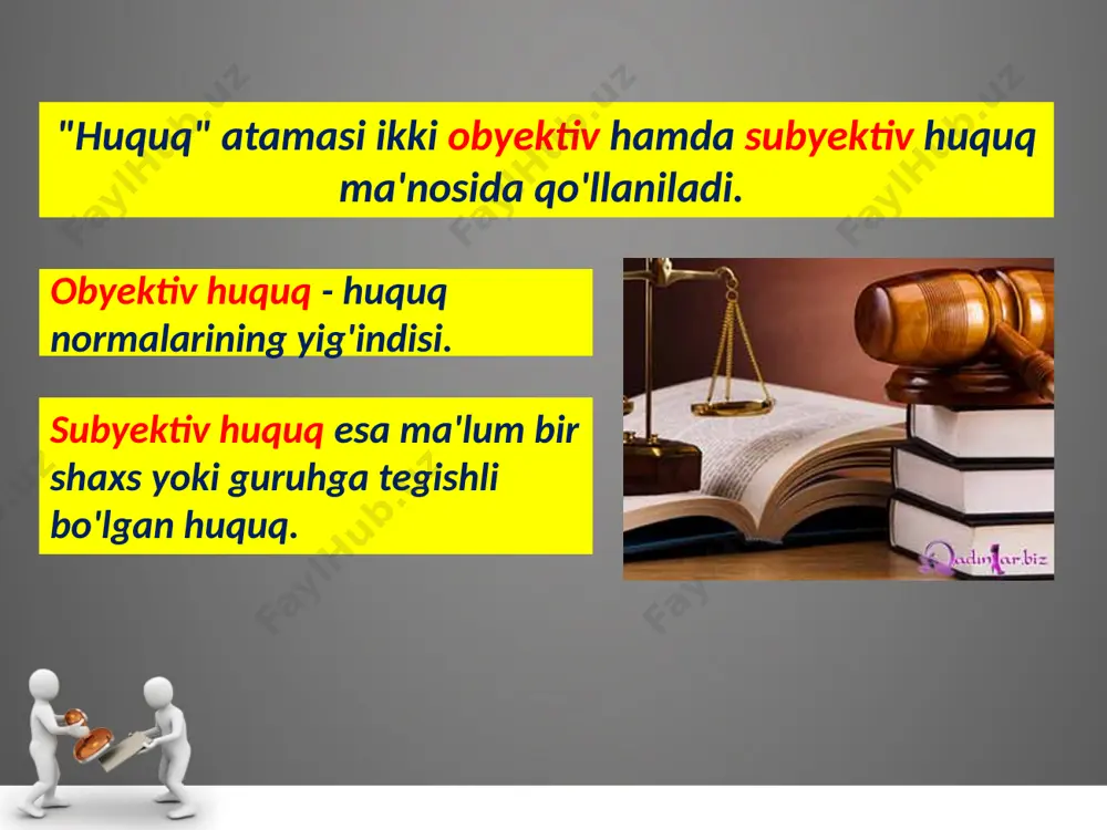 huquq tushunchasi (8-sinf darslik asosida) - Page 5