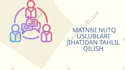 nutq uslublari jihatidan tahlil qilish — PPTX