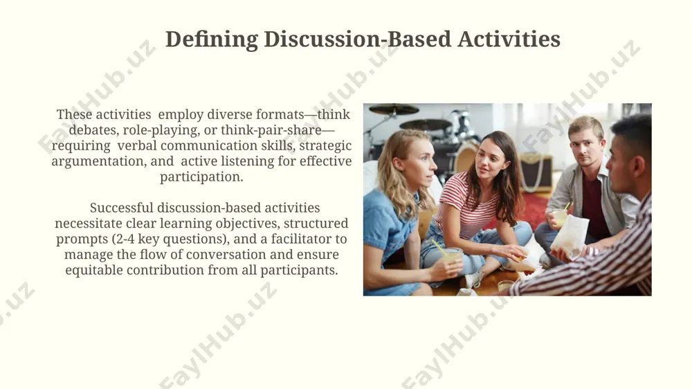 discussion-based activities and assessment strategies - Page 5