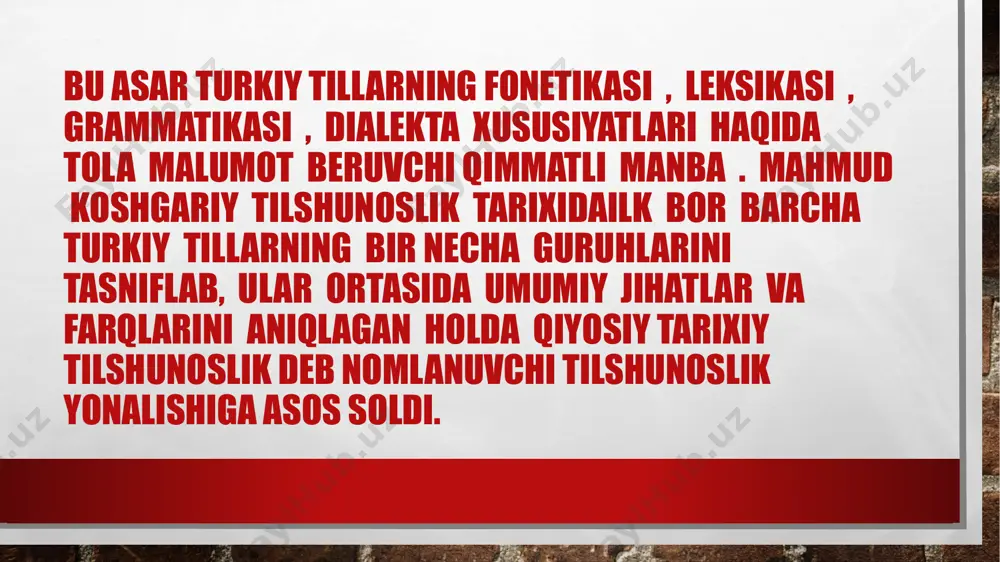n oshirish, unib-oʻsib kelayotgan yoshlarimizni vatanparvarlik, milliy anʼana va qadriyatlarga sadoqat, ulugʻ ajdodlarimizning boy merosiga vorislik ruhida tarbiyalash, mamlakatimizda davlat tilini toʻlaqonli joriy etishni taʼminlash maqsadida: 1. oʻzbekiston respublikasi oliy majlisi palatalari, madaniyat vazirligi, oʻzbekiston yozuvchilar uyushmasi, respublika maʼnaviyat va maʼrifat markazi, oʻzbekiston yoshlar ittifoqi, oʻzbekiston xotin-qizlar qoʻmitasi, “taraqqiyot strategiyasi” markazi va keng jamoatchilikning oʻzbek tiliga davlat tili maqomi berilgan kun — 21-oktyabr sanasini “oʻzbek tili bayrami kuni” deb eʼlon qilish toʻgʻrisidagi taklifi maʼqullansin. 2. oʻzbekiston respublikasi vazirlar mahkamasi tuzilmasida xodimlarining umumiy cheklangan soni 9 ta shtat birligidan iborat davlat tilini rivojlantirish departamenti tashkil etilsin va uning tuzilmasi ilovaga muvofiq tasdiqlansin. 3. quyidagilar davlat tilini rivojlantirish departamentining asosiy vazifalari etib belgilansin: davlat tilini rivojlantirish, davlat tili toʻgʻrisidagi qonun hujjatlariga rioya etilishi ustidan monitoringni amalga oshirish, ushbu sohada jamoatchilik nazoratining samarali shakllarini joriy etish; davlat organlari va tashkilotlari, jumladan, mahalliy ijro etuvchi hokimiyat organlarining davlat tilini rivojlantirish, davlat tili toʻgʻrisidagi qonun …