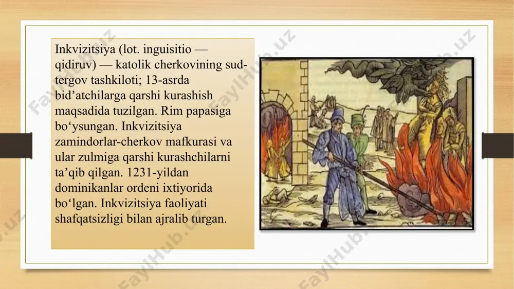 gan? kimdirlar g‘azablandi. kimdirlar xursand bo‘ldi: “yana bir bid’atchi qilmishiga yarasha jazolanadi!”. afsuski, tarix yan gus qachon tug‘ilganini aniq bilmaydi. u, taxminan, 1369 va 1371-yillar orasida tug‘ilgan deb hisoblanadi. uning ota-onasi oddiy dehqonlar edi. biroz ulg‘aygach, yosh yan pragaga ketadi, poytaxt uni ilm bilan o‘ziga jalb qilardi. u mashhur praga universitetiga o‘qishga kirishga muvaffaq bo‘ldi. ochlik va nochor hayot uning o‘qib o‘rganishiga, mukammal bilim olishiga to‘sqinlik qila olmadi. 1415-yil 6-iyul kuni konstatsning asosiy maydonida ustunlarga bog‘lab qo‘yilgan yan gusni alanga o‘z domiga torta boshladi. bu orada yan gusning jonsiz tanasi olovda jizg‘anak bo‘lib yotgan paytda uning hayotidagi eng asosiy ishi — chex tiliga tarjima qilingan injil ham olovga tashlandi. chex xalqi yan gusning xotirasini asrlar davomida saqlab qoldi. 1999-yilda, yan gus qatl etilganidan besh asr o‘tgach vatikanda xalqaro simpozium bo‘lib o‘tdi. unda papa ioann pavel ii cherkovning yan gusga qarshi asossiz ayblovlarini ochiqchasiga tan oldi. papa, shuningdek, cherkov nomidan uning …