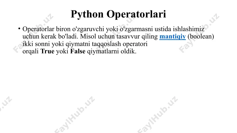 python operatorlari - Page 3