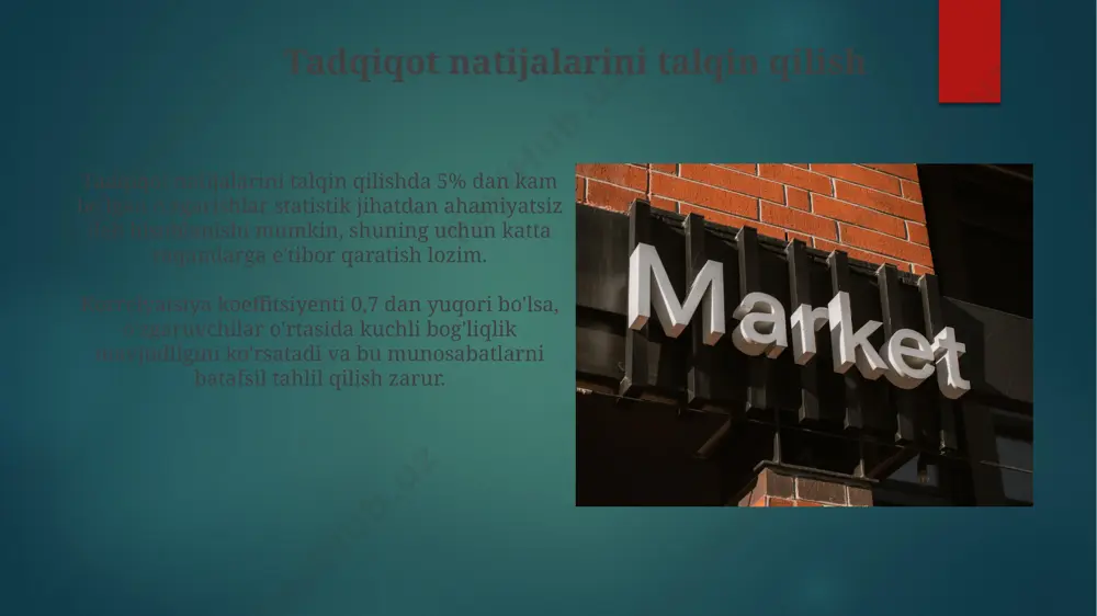 ish va yangi segmentlarga kirish orqali daromadni 15% ga ko'paytirishga yordam beradi. bozor kon'yunkturini tadqiq qilish, kelgusi 3-5 yil ichida potentsial xatarlarni va imkoniyatlarni aniqlashga, shu bilan biznes strategiyasini 15-20% ga optimallashtirishga yordam beradi. e'tiboringiz uchun rahmat @taqdimot_robot image6.jpg image7.jpg image8.jpg image9.jpg image10.jpg image11.jpg image12.jpg image13.jpg image14.jpg image15.jpg image2.png image3.png image4.png image5.png