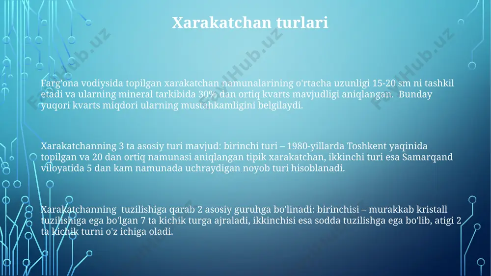 loq xo'jaligi hududlarida o'rganishni o'z ichiga olishi mumkin. xarakatchanlikning molekulyar mexanizmlarini aniqlash uchun 2024-yilda katta miqyosdagi genomik tahlillar va bioinformatika usullaridan foydalanish kerak. katalizatorlar roli katalizatorlar xarakatchan jarayonlarni 10 3 -10 6 marta tezlashtirishi mumkin, bu esa kimyoviy reaksiyalarni sanoat miqyosida, masalan, o‘zbekistonning navoiy viloyatidagi kon-metallurgiya kombinatlarida qo‘llanilishini ta'minlaydi. xarakatchanlik jarayonlarida ishlatiladigan katalizatorlarning faolligi va tanlanganligi reaksiya haroratini 100-200°c ga pasaytirib, energiya sarfini sezilarli darajada kamaytiradi, masalan, avtomobil katalizatorlarida kuzatiladi. metall organik komplekslar, masalan, palladiy va platina asosidagi katalizatorlar, xarakatchan jarayonlarda yuqori selektivlikni ta'minlaydi, bu esa kerakli mahsulotning chiqishini 90% dan yuqori darajaga yetkazish imkonini beradi, bu esa yaponiya kimyo sanoatida qo'llaniladi. xarakatchan va qisqartirish o'rtasidagi bog'liqlik qisqartirish nisbati 5:1 bo'lgan mexanizmda xarakatchanlikning pasayishi 5 barobarga teng bo'ladi, bu esa toshkent shahridagi gidravlik tizimlarda keng qo'llaniladi. xarakatchanlik darajasi (masalan, 1000 rpm) va qisqartirish mexanizmining samaradorligi o'rtasida to'g'ridan-to'g'ri bog'liqlik mavjud bo'lib, yuqori tezliklarda samarqanddagi zavodlarda ishlab chiqarilgan reduktorlar ko'proq issiqlik ajratadi. …