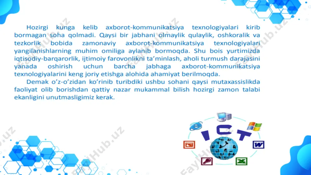axborot kommunikatsion texnologiyalari haqida ma'lumot - Page 4