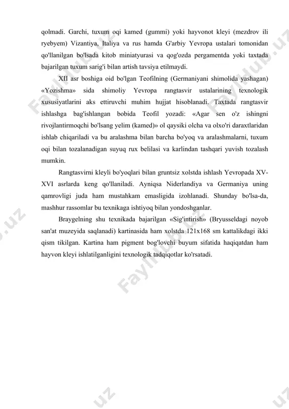 moyli rangtasvir. moy bo'yoqli rangtasvir - Page 5