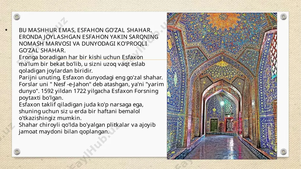 esfahon - dunyodagi eng go'zal shahar - Page 4