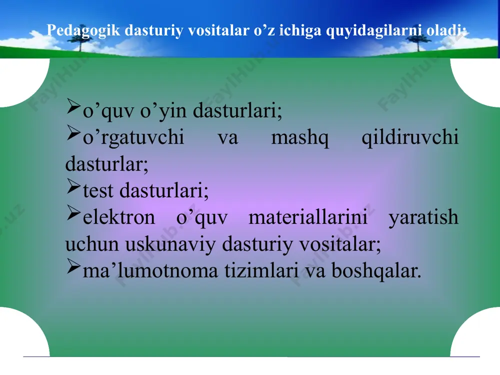 informatika kursining dasturiy ta’minoti - Page 5