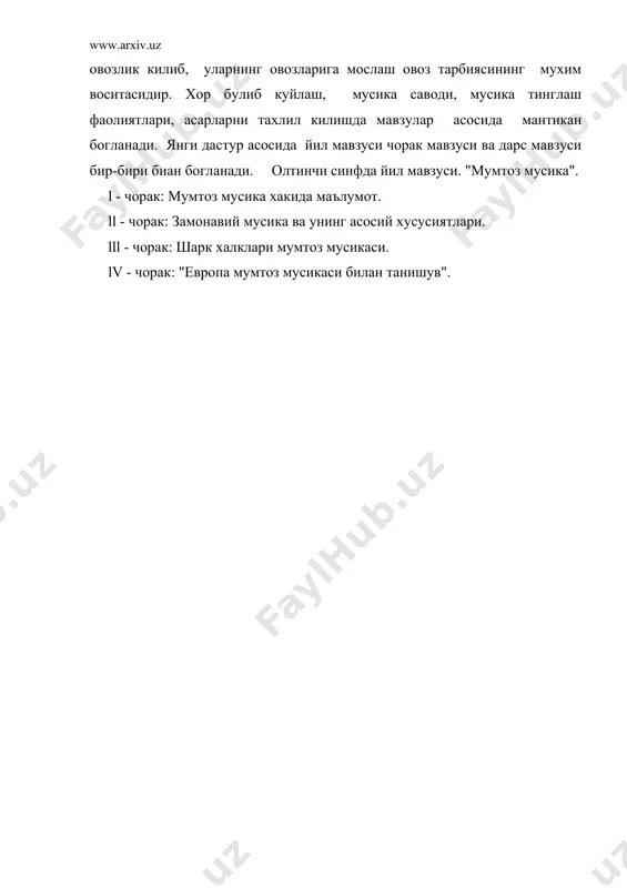 олтинчи синфда мусика укитишни мазмуни ва методикаси - Page 4