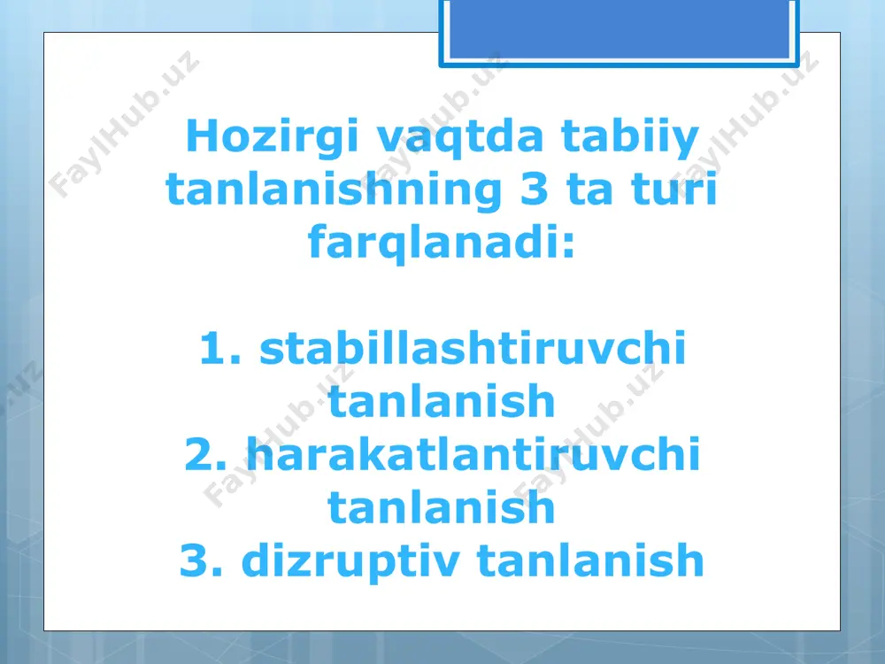 tabiiy tanlanish va uning turatlari - Page 5