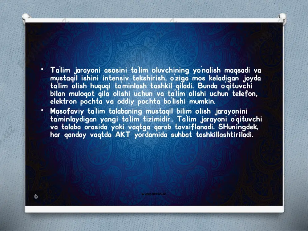 masofaviy ta'lim texnologiyalari - Page 5