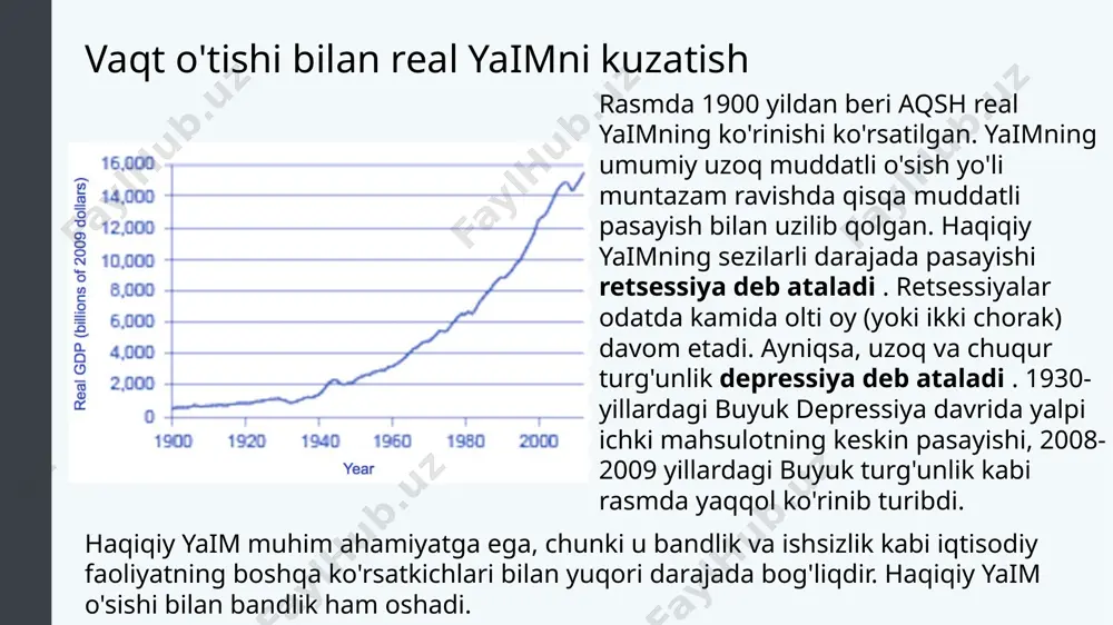 emoh-_p@4.44:82qmsjce/patterns-of-unemployment . litsenziya : cc by: attribution . litsenziya shartlari : http://cnx.org /donate/download/4061c832-098e-4b3c-a1d9-7eb593a2cb31@10.49/pdf manzilidan bepul yuklab oling 7 xalqaro ishsizlikni taqqoslash mamlakat 1991 yil 1996 yil 2001 yil 2006 yil 2012 yil qo'shma shtatlar 6,8% 5,4% 4,8% 4,4% 8,1% kanada 9,8% 8,8% 6,4% 6,2% 6,3% yaponiya 2,1% 3,4% 5,1% 4,5% 3,9% fransiya 9,5% 12,5% 8,7% 10,1% 10,0% germaniya 5,6% 9,0% 8,9% 9,8% 5,5% italiya 6,9% 11,7% 9,6% 7,8% 10,8% shvetsiya 3,1% 9,9% 5,0% 5,2% 7,9% birlashgan qirollik 8,8% 8,1% 5,1% 5,5% 8,0% o’zbekiston - - 0,4 0,2 4,9 jadval 3. ishsizlik darajasining xalqaro taqqoslashlari o’zbekistonda ishsizlik darajasi to‘g‘risida ma‘lumot1) foizda 2013 2014 2015 2016 2017 2018 2019 2020 o‘zbekiston respublikasi 4,9 5,1 5,2 5,2 5,8 9,3 9,0 10,5 viloyatlar: jizzax 5,1 5,4 5,2 5,4 5,0 9,4 9,2 11,0 qashqadaryo 5,2 5,5 5,5 5,3 6,1 9,7 9,3 11,1 navoiy 5,2 5,2 5,0 5,0 5,2 8,7 8,5 9,4 samarqand 5,3 5,6 5,7 …