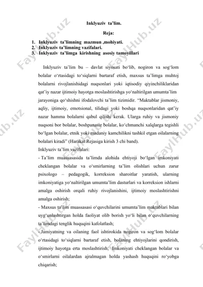 inklyuziv ta’lim — DOCX