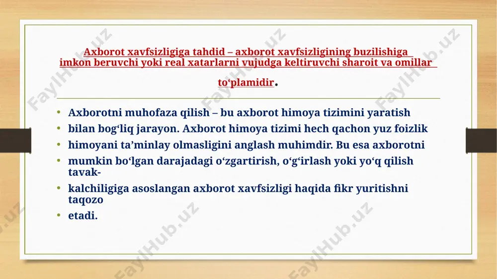 axborot xavfsizligi taqdimoti - Page 4