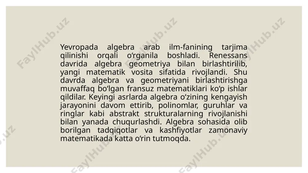 algebra elementlari mavzusida tarixiy materiallardan foydalanish - Page 4