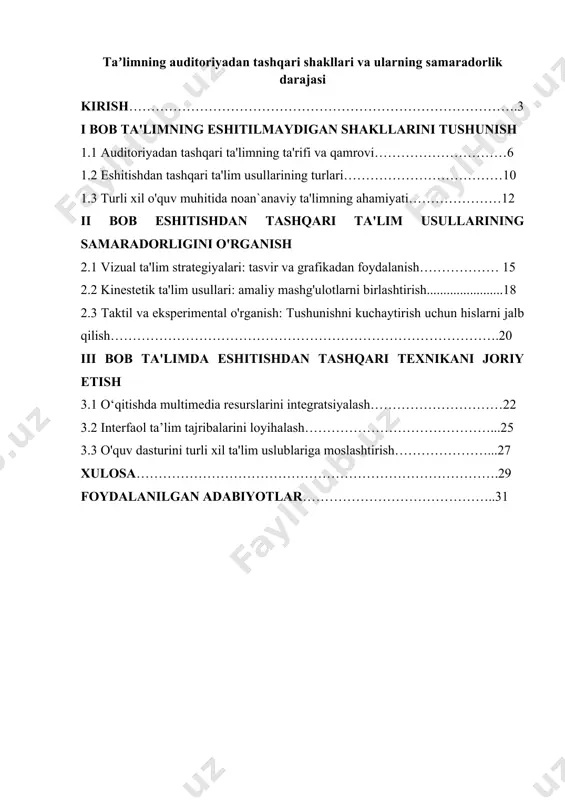 global strategiyalar sifatida pedagogik amaliyotga tatbiq etish tendensiyalari kuzatilmoqda. rivojlangan mamlakatlarda ta'lim eng noyob kapital sifatida qadrlanayotgan bugungi sharoitda uzluksiz ta'limning barcha bosqichlarida “ta'lim sifatini baholash jarayoni va vositalarini takomillashtirish, erishilgan natijalarni aniqlash imkonini beruvchi mexanizmlarni amaliyotga joriy etish» dolzarb vazifa etib belgilandi1 . jahonda va mamlakatimizda ta'lim barqaror taraqqiyotni ta'minlaydigan asosiy kuch sifatida e'tirof etilib, kompetensiyaviy yondashuvlar asosida ta'lim jarayonini innovatsion tashkil etish, pedagogik diagnostika metodlaridan optimal foydalanish strategiyalari samaradorligini oshirish va usullarini takomillashtirish orqali tahsil oluvchilar uchun ularning hayoti davomida sifatli ta'lim olish imkoniyatini yaratish alohida dolzarblik kasb etmoqda. bu esa, har tomonlama yetuk, komil insonni shakllantirish masalasining ko‘p qirrali va murakkabligi pedagogikaning hozirgi zamon ta'lim nazariyasi va amaliyoti uchun muhimligini ko‘rsatib beradi. bu vazifa o‘qituvchi mahorati, uning yetukligi, chuqur kasbiy bilimi, ko‘nikma va malakasi, maxsus bilimi orqali amalga oshirish zaruratini yuzaga keltirmoqda. uzluksiz ta'lim tizimida yuksak malakali, ijodkorlik va tashabbuskorlik qobiliyatiga ega, kasbiy va hayotiy muammolarni mustaqil …