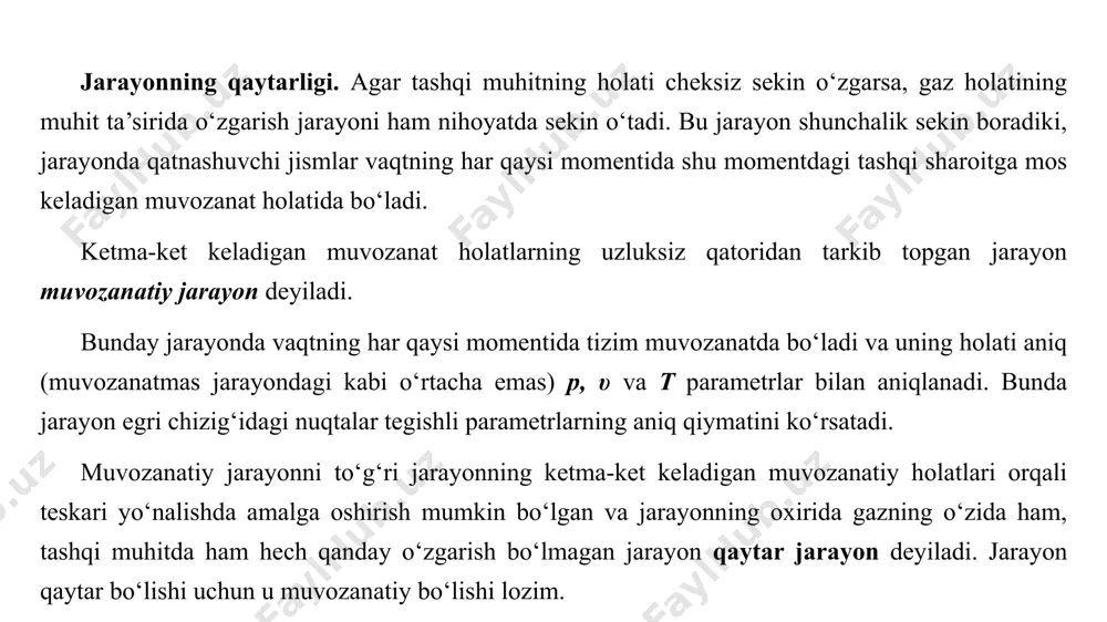 termodinamikaning birinchi qonuni. ideal gaz aralashmalari. dalton qonuni - Page 4