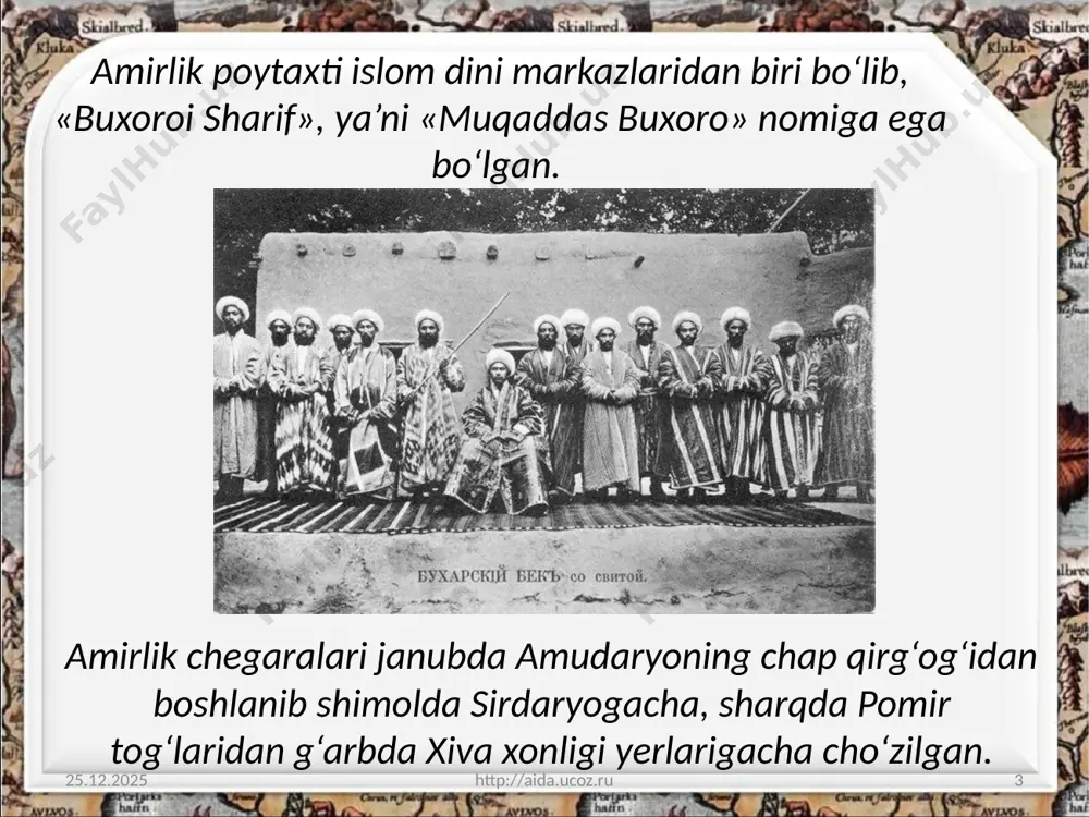 xix asr o‘rtalarida o‘rta osiyo davlatlarining hududi va aholisi 9 -sinf - Page 3