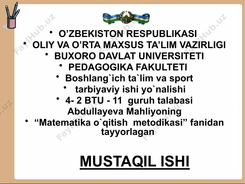 yolaga 740 g suv ketadi. kosaga piyolaga qaraganda 380 g ko'p suv ketadi. kosaga necha gramm suv ketadi? yechish. 1- usul. kosaga x g suv ketsin, u holda masala shartiga ko'ra bitta piyolaga (x - 380) g, ikkita piyolaga esa (x - 380)-2 g suv ketadi, kosa va ikkita piyolaga (x + (x -380)) x x 2 g suv ketadi. kosa va ikkita piyolaga 740 g suv ketgani uchun x + (x - 380) -2 = 740 tenglama tuzish mumkin. uni yechib x = 500, ya'ni kosaga 500 g suv ketishi topiladi. 2. usul. piyolaga x g suv ketsin, u holda kosaga (x + 380) g suv ketadi, ikkita piyolaga 2 x g suv ketadi. kosa va ikkita piyolaga ((x + 380) + 2x) g suv ketadi. kosa va ikkita piyolaga 740 g suv ketganligi uchun (x + 380) + 2 x = 740 tenglama tuzish mumkin. uni yechib, x …