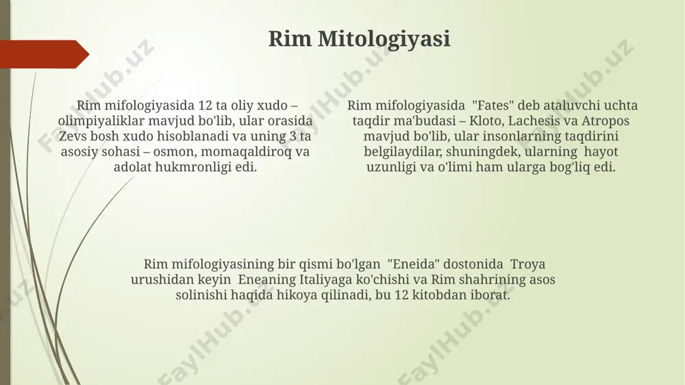tologiyasi yapon mifologiyasidagi yovuz ruhlar oni va yomonliklarni ifodalaydi, ular odatda 3 ta asosiy xususiyatlarga ega: qorong'i kuch, nopoklik va o'lim bilan bog'liq. amaterasu, quyosh xudosi, yaponiya imperatorlik oilasining ajdodidir va ko'plab marosimlar va an'analar bilan bog'liq bo'lib, 1000 yildan ortiq davom etgan. yapon mifologiyasida 8 million xudodan ortiq, kami, kami va ruhoniylar tomonidan hurmat qilinadigan kami va keng tarqalgan 800 ga yaqin asosiy xudo mavjud. okeaniya afsonalari okeaniyaning ba'zi afsonalarida 30 dan ortiq xudo va ruhlarning mavjudligi haqida hikoya qilinadi, ular turli tabiiy hodisalar va insonlar hayotiga ta'sir ko'rsatgan. okeaniya xalqlari orasida keng tarqalgan afsonalardan biri, 7 ta katta orolning yaratilishi haqida bo'lib, ular ulkan dengiz hayvonining tanasidan paydo bo'lgan deb hisoblanadi. polineziya afsonalarida, kanoeda sayohat qilib, yangi yerlarni kashf etgan bir guruh qahramonlar – 12 ta odam haqida hikoya qilinadi, ularning sarguzashtlari butun madaniyatga ta'sir ko'rsatgan. avstraliya afsonalari avstraliya aborigen xalqlarining afsonalarida "dreamtime" deb ataluvchi vaqt tushunchasi mavjud …