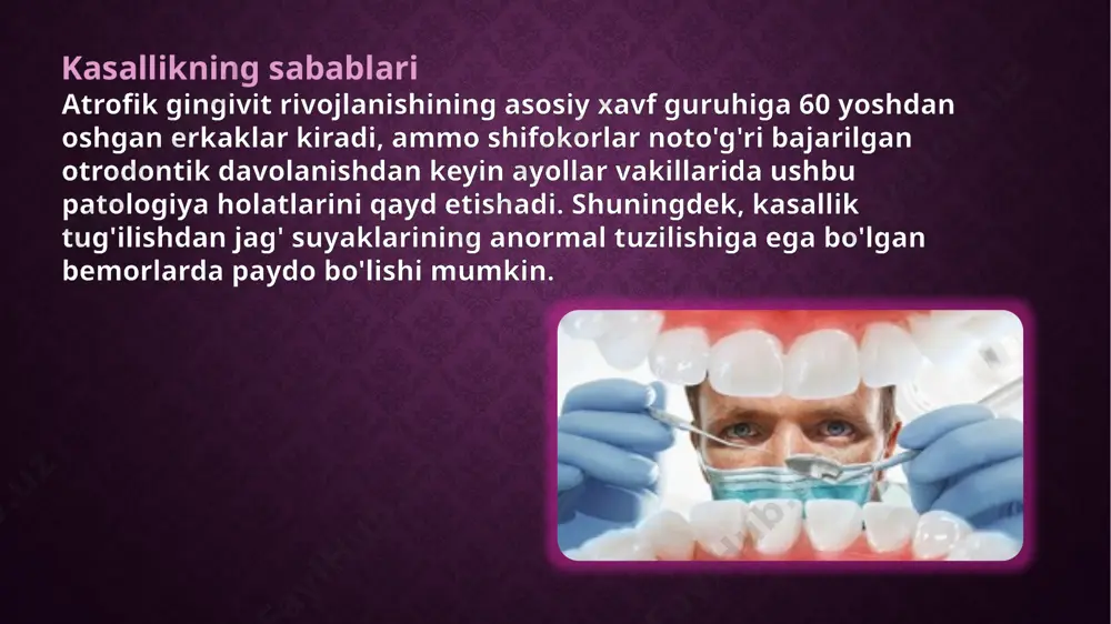 gan batafsil davolash sxemasini tuzadi. shuningdek, organizmni patologiya bilan mustaqil kurashish va uning takrorlanishini oldini olish uchun rag'batlantirish uchun mahalliy va umumiy immunitetni mustahkamlash dasturi kerak. e’tiboringgiz uchun rahmat…!!!. media1.mp3 image2.jpeg image3.png image4.jpeg image5.jpeg image6.png image7.png image8.jpeg image9.png image10.jpeg image11.jpeg image12.jpeg image13.jpeg image14.jpeg image15.jpeg image16.jpeg image17.jpeg ayami maaak🦋 ayami maaak🦋 @nurimsankuu?? nur 306.59515 /docprops/thumbnail.jpeg