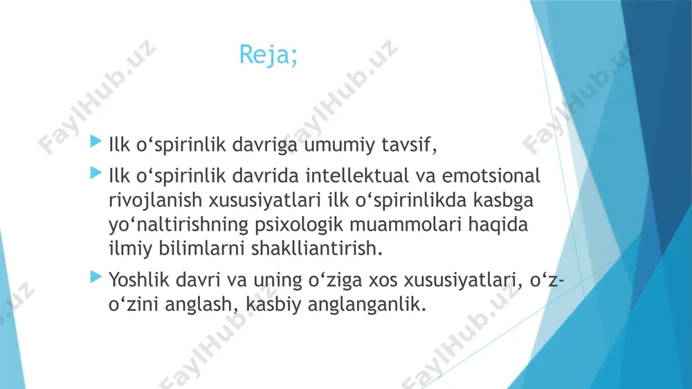 sadi. masalan, 18 yoshli bola muskul kuchi 12 yoshli bolaga nisbatan 2 baravar ko’p bo’ladi. jismoiiy taraqqiyot, asosan, to’g’ri ovqatlanish rejimiga va jismoniy tarbiya bilan shug’ullanishiga ko’p jihatdan bog’liq. jinsiy taraqqiyot jihatdan bu yoshdagi ko’pchilik yigit va qizlar postpubertat (tugallanuvchi) davrda bo’ladilar. bularning jismoniy rivojlanishi katta yoshdagi odamning jismoniy rivojlanishidan kam farq qiladi. bo’yning va organizmning notekis o’sishi va rivojlanish davri tugallanadi hamda jismoniy rivojlanishning nisbatan birmuncha tekis davri boshlandi. o’spirinlik yoshida jismoniy sifatlar (bo’y, og’irlik) nisbatan barqaror darajaga yetgan bo’ladi. shuningdek, muskul kuchi va ishchanlik qobiliyati sezilarli darajada ortadi. ko’krak qafasining hajmi kengayadi, skelet, naychasimon suyaklar qattiqlashadi, to’qimalar va a’zolarnish’ shakllanipgi va funktsional taraqqiyoti tugallanadi. odatda bu yopgda gorak va qon tomirlarning rivojlanishida o’smirlarga xos bo’lgan notekislik endi tekislashadi, qon bosimi baravarlashadi, ichki sokretsiya bezlari bir me’yorda ishlay boshlaydi. ilk o’spirinlik davrini ikkinchi o’tish davri deb hisoblash mumkin. agar birinchi o’tish davridagi ko’proq bolalikka yaqin bo’lsa, ikkinchi o’tish davrida …