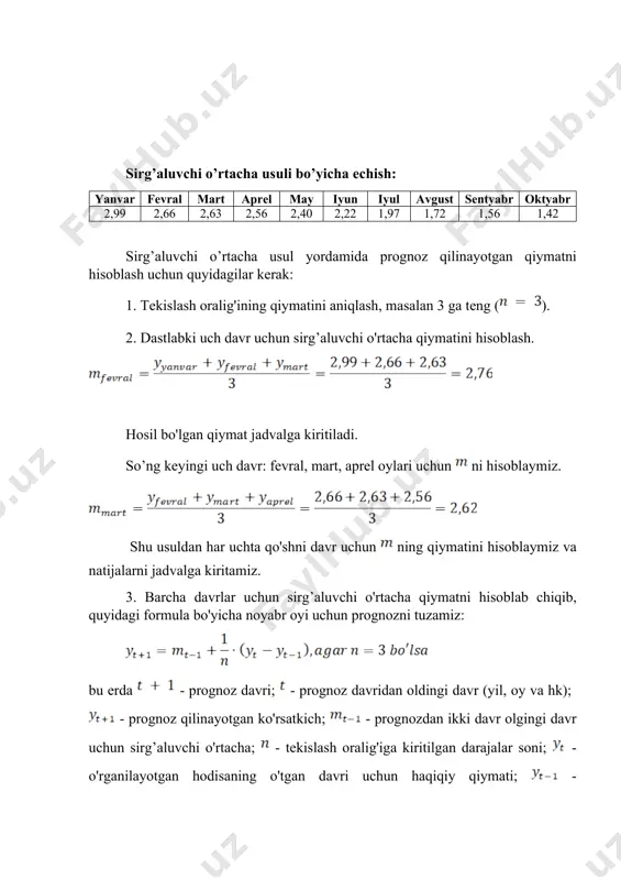 prognozlash usullari - Page 4