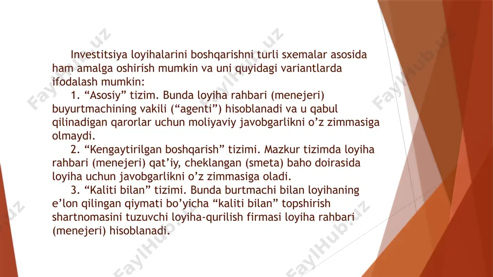 loyiha boshqaruvi fanining predmeti va mazmuni - Page 5