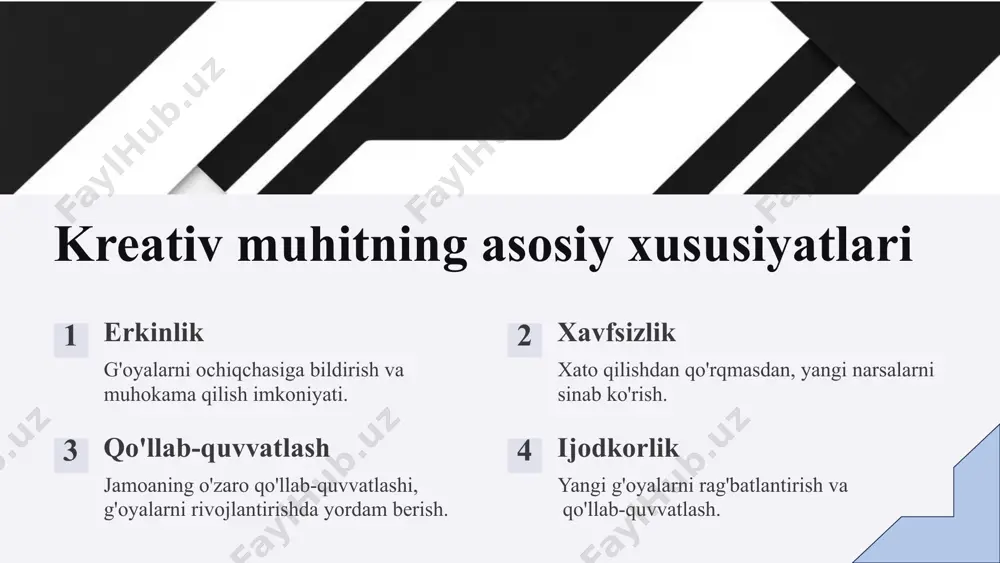 kreativ muhit: xususiyatlari va yaratilishi - Page 5