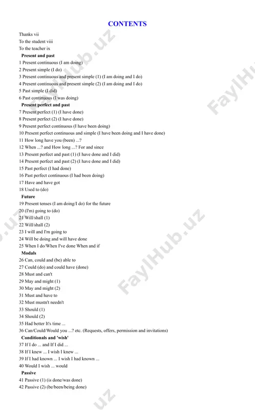 xiliary verbs 48 questions (1) 49 questions (2) (do you know where ...? i she asked me where ... 50 auxiliary verbs (have/do/can etc.) i think so i hope so etc. 51 question tags (do you? isn't it? etc.) ~ing and the infinitive 52 verb + ~ing (enjoy doing/stop doing etc.) 53 verb + to ... (decide to do/forget to do etc.) 54 verb + (object) + to ... (i want (you) to do etc.) 55 verb + ~ing or to ... (1) (remember/regret etc.) 56 verb + ~ing or to ... (2) (try/need/help) 57 verb + ~ing or to ... (3) (like/would like etc.) 58 prefer and would rather 59 preposition (in/for/about etc.) + ~ing 60 be/get used to something (i'm used to ... 61 verb + preposition + ~ing (succeed in ~ing/accuse somebody of ~ing etc.) 62 expressions + ~ing 63 to ... for ... and so that …