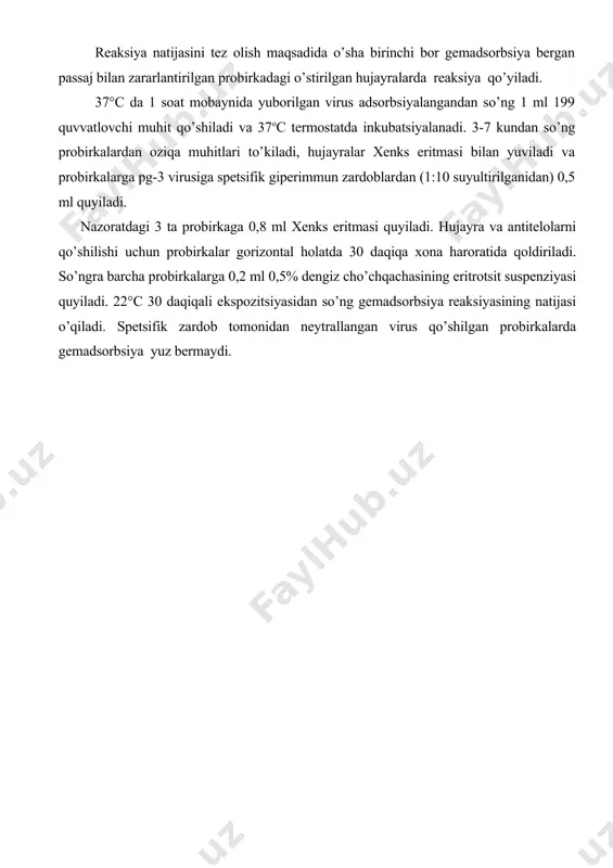 gemadsorbsiya reaksiyasi va gemadsorbsiyani to’xtatish reaksiyasi - Page 4