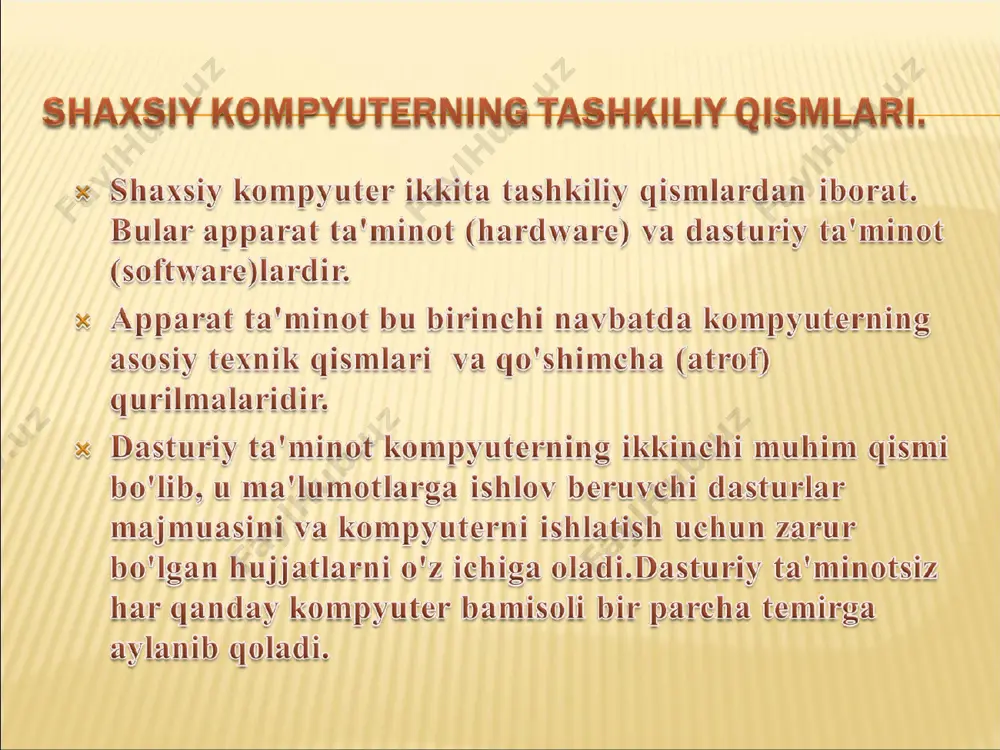 shaxsiy kompyuterning dasturiy taminoti va uning turlari - Page 3