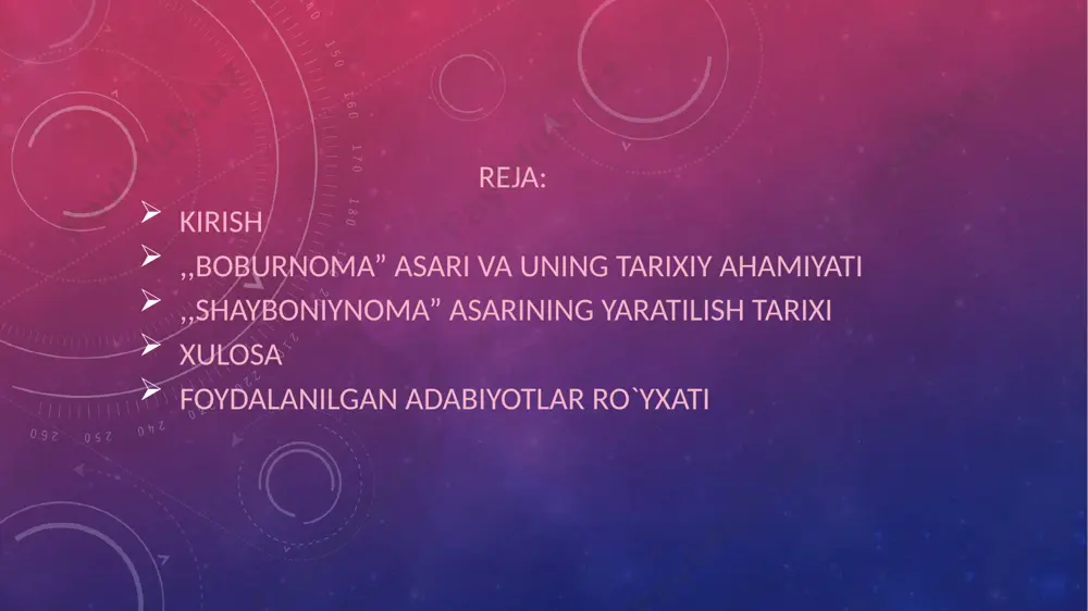 ay ajrab, hisor togʻlari orqali taxminan 250 navkar bilan afgʻonistonga yuz tutishi (1504) haqidagi voqealar batafsil zikr qilingan. ikkinchi qismda boburning kobulni zabt etgani, soʻng u yerda mustaqil davlat tuzgani (1508), eron shohi ismoil safaviyning harbiy yordami bilan samarqandni yana ishgʻol qilgani (1511), lekin shayboniylar (ubaydulla sulton, muhammad temur sulton va jonibek sulton)dan yengilib (1512), kobulga qaytgani, keyin esa hindistonni zabt etishga hozirlik koʻra boshlagani xususidagi voqealar bayon etilgan. uchinchi qism esa boburning dehli sultoni ibrohim loʻdiyni magʻlub etib (qarang panipat janglari), shim. hindistonni bosib olgani (1526) va boburiylar davlatini barpo qilgani haqidagi maʼlumotlardan iborat. 5 "b."da keltirilgan barcha maʼlumotlar, xususan fargʻona, toshkent, samarqand, hisor, chagʻoniyon va shim. afgʻonistonning 15-asr 80—90- yillari va 16-asr 1choragidagi siyosiy ahvoliga doyr xabarlar oʻzining batafsilligi bilan shu xususdagi boshqa adabiyotlardan tubdan farq qiladi. shuningdek, asar muallifning muayyan tarixiy voqea haqida hamda oʻzaro dushmanlik qilgan temuriylar — umarshayx, sulton ahmad, sulton mahmud, boysungʻur mirzo, sulton …