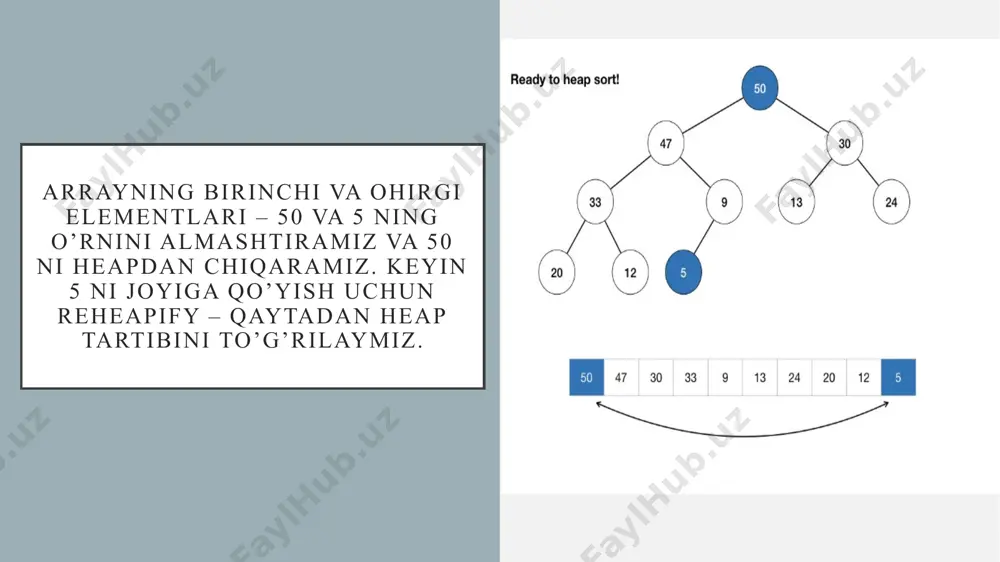 heapsort saralash algoritmi - Page 4