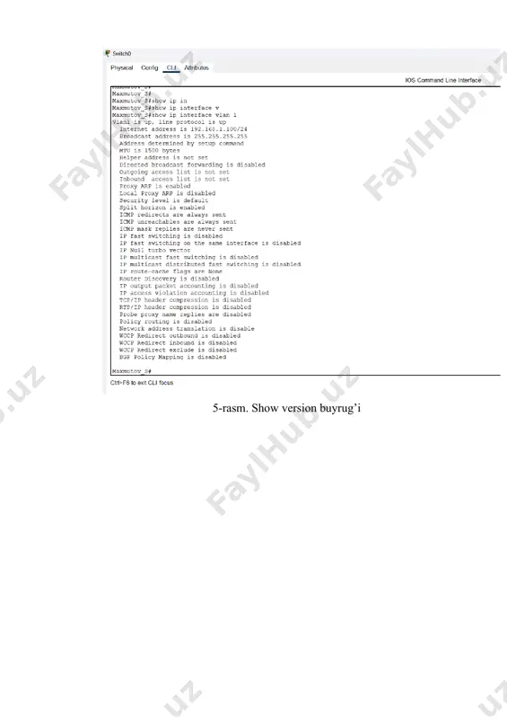 tarmoq qurilmalarida dastlabki xavfsizlik sozlamalarini o’rnatish - Page 5
