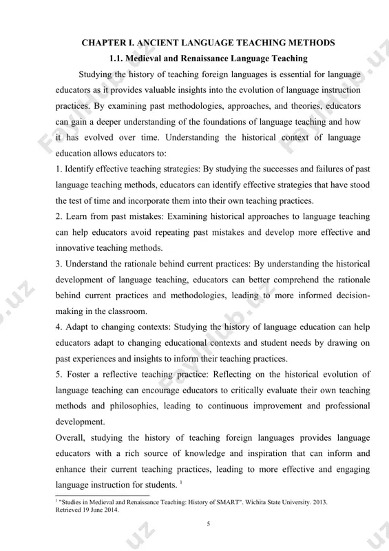 nguage teaching methods: 1. memorization: in both greek and roman education systems, memorization played a crucial role in language learning. students were required to memorize vocabulary, grammar rules, and literary works to internalize the language. this method helped students build a strong foundation in the language and improve their recall abilities. 2. repetition: repetition was another common technique used in ancient language teaching. students would repeat words, phrases, and sentences multiple times to reinforce their understanding and retention of the language. by practicing through repetition, students could improve their fluency and accuracy in speaking and writing. 3. translation: translation was a fundamental component of language teaching in ancient civilizations. students were often required to translate texts from the target language into their native language and vice versa. this practice helped students understand the structure and meaning of the language, as well as develop their skills in reading and writing. 4. …
