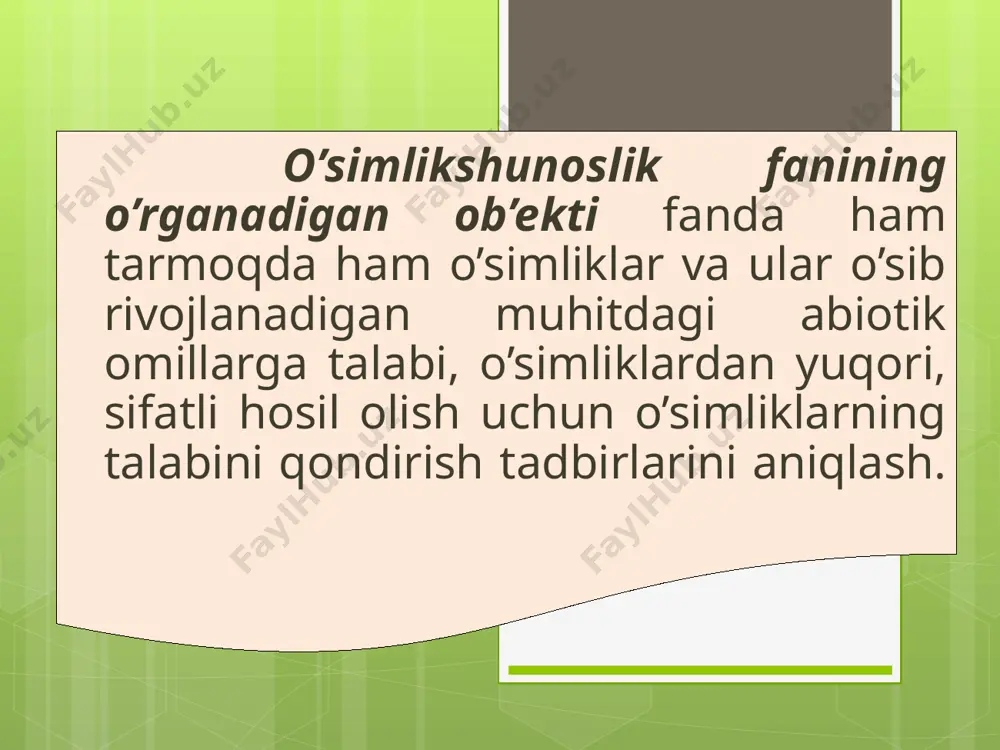 o’simlikshunoslik fanining rivojlanish tarixi, maqsadi va vazifalari - Page 5
