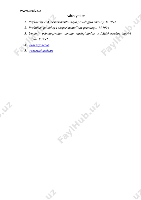 hissiyotlar eksperimental psixologiyasi - Page 5