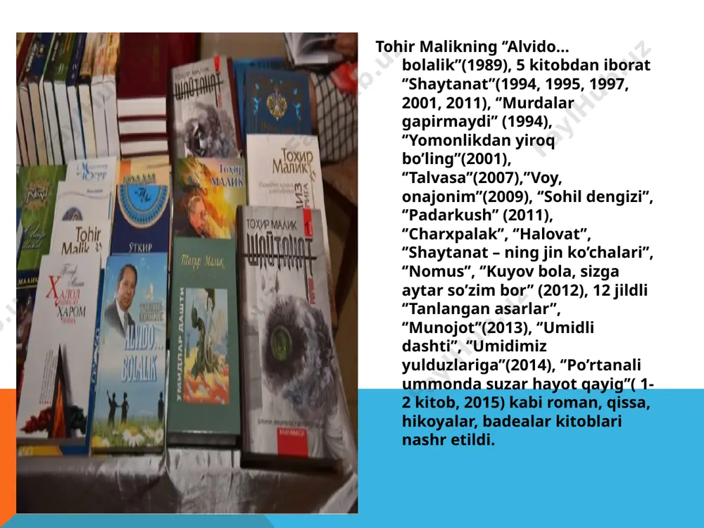 voni»(1969), «charog’bon» (1970), «quyosh maskani» (1972), «tirik sayyoralar» (1978), «sharqiy qirg’oq» (1981), «kelajakka maktub» (1983), «muhabbat» (1984), «hozirgi yoshlar» (1986), «iztirob» (1991), «yaxshidir achchiq haqiqat» (1992) kabi she’riy debocha istadim sayr aylamoqni men g’azal bo’stonida, kulmangiz, ne bor senga deb mir alisher yonida. she’riyat dunyosi keng, gulzori ko’p, bo’stoni ko’p, har ko’ngil arzini aytur neki bor imkonida. ey munaqqid, sen g’azalni ko’hna deb kamsitmagil, sevgi ham odam atodin qolgan inson qonida. toshga ham shirin g’azal baxsh aylagay otash va jon. shavq o’ti yonsa agar shoir — g’azalxon qonida. rost, g’azal avjida barcha oy ila zuhro emas, ko’p erur somonchilar ham she’riyat osmonida. do’stlarim, shoir demang, erkin g’azal shaydosidir, yosh dengu ma’zur tuting, sahv o’lsa gar devonida. tun bilan yig’labdi bulbul… tun bilan yig’labdi bulbul g’uncha hajri dog’ida. ko’z yoshi shabnam bo’lib qolmish uning yaprog’ida. ko’z yumar bo’lsam ko’zim — oldida paydo gul yuzing, g’uncha ko’z ochmog’i bor bulbul ko’zin yummog’ida. …