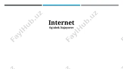 internet — PPTX